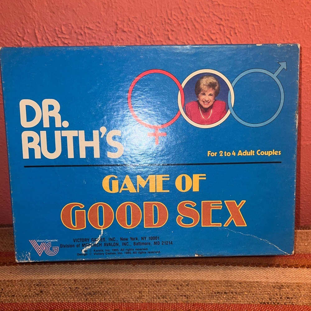 Dr. Ruth’s Game of Good Sex Board Game Vintage - 1985